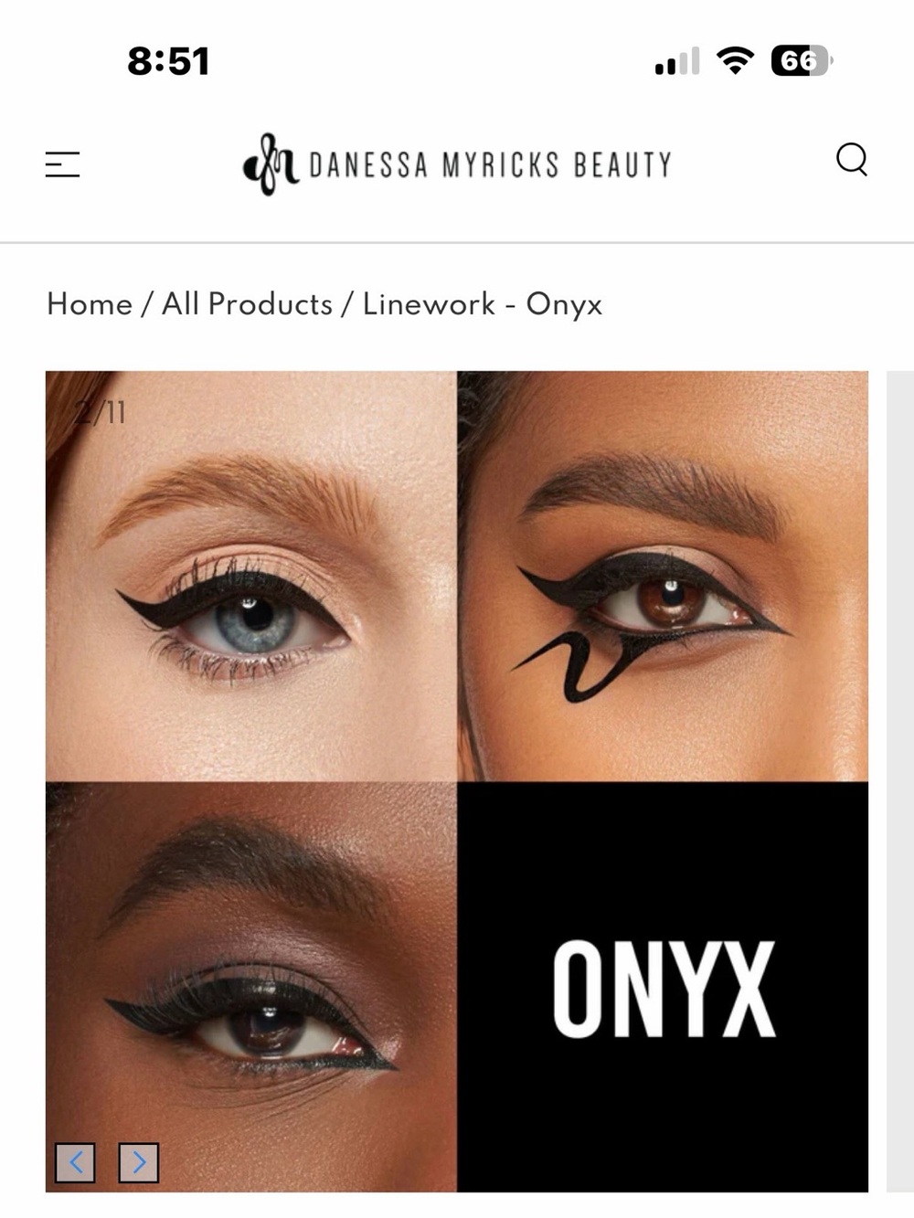 Danessa Myricks Beauty Linework Liquid Eyeliner — Onyx Black